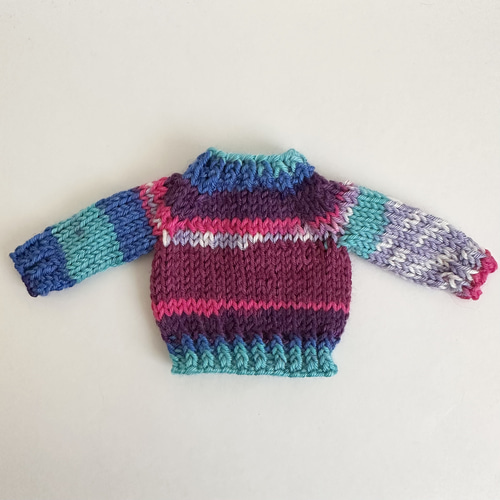 SALE リカちゃん ブライス 22cmドール 手編み ソックヤーン セーター 1