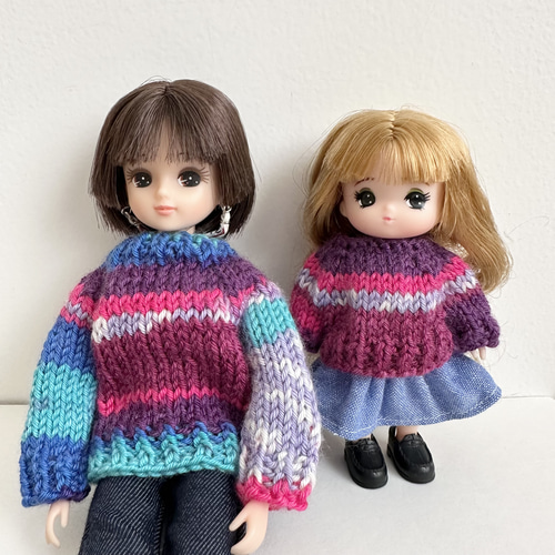 SALE リカちゃん ブライス 22cmドール 手編み ソックヤーン