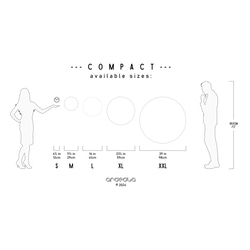 天然合板で作られた12cmの小さな手作り丸型壁掛け時計 - Compact 7枚目の画像