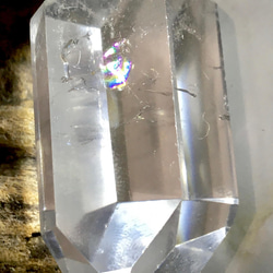 レインボー✨　エンジェルブレッシング　ダブルポイント  水晶　クリスタル　磨き 1枚目の画像