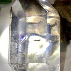 レインボー✨　エンジェルブレッシング　ダブルポイント  水晶　クリスタル　磨き 2枚目の画像