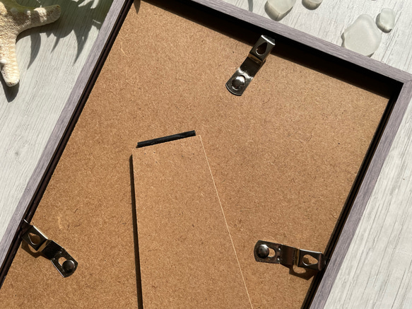 シーグラス　シマエナガ　ツリー　木に止まる鳥　シーグラスアート　インテリア雑貨　ガラス　海　置物　壁掛け 6枚目の画像