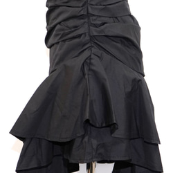 Irregular Frill Mermaid Mini Skirt (black) ミニスカート ブラック 黒 ストリ 8枚目の画像