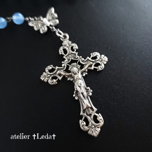 ☆シーブルーカルセドニー ロザリオ☆ ~Sea Blue Chalcedony~ ☆シーブルーカルセドニー ロザリオ☆ ~sea blue chalcedony