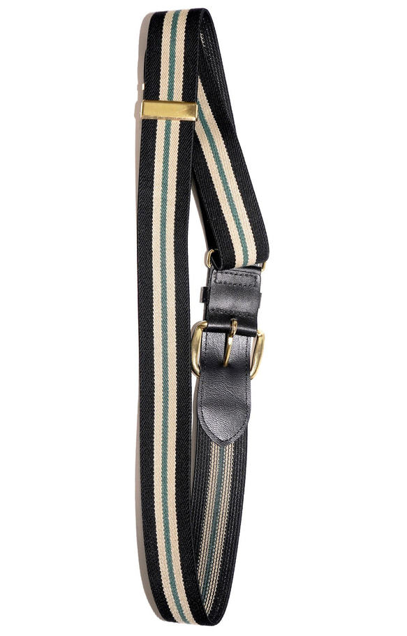 RETRO COLOR LINE BELT (black) ベルト ブラック 黒 カジュアル 8枚目の画像