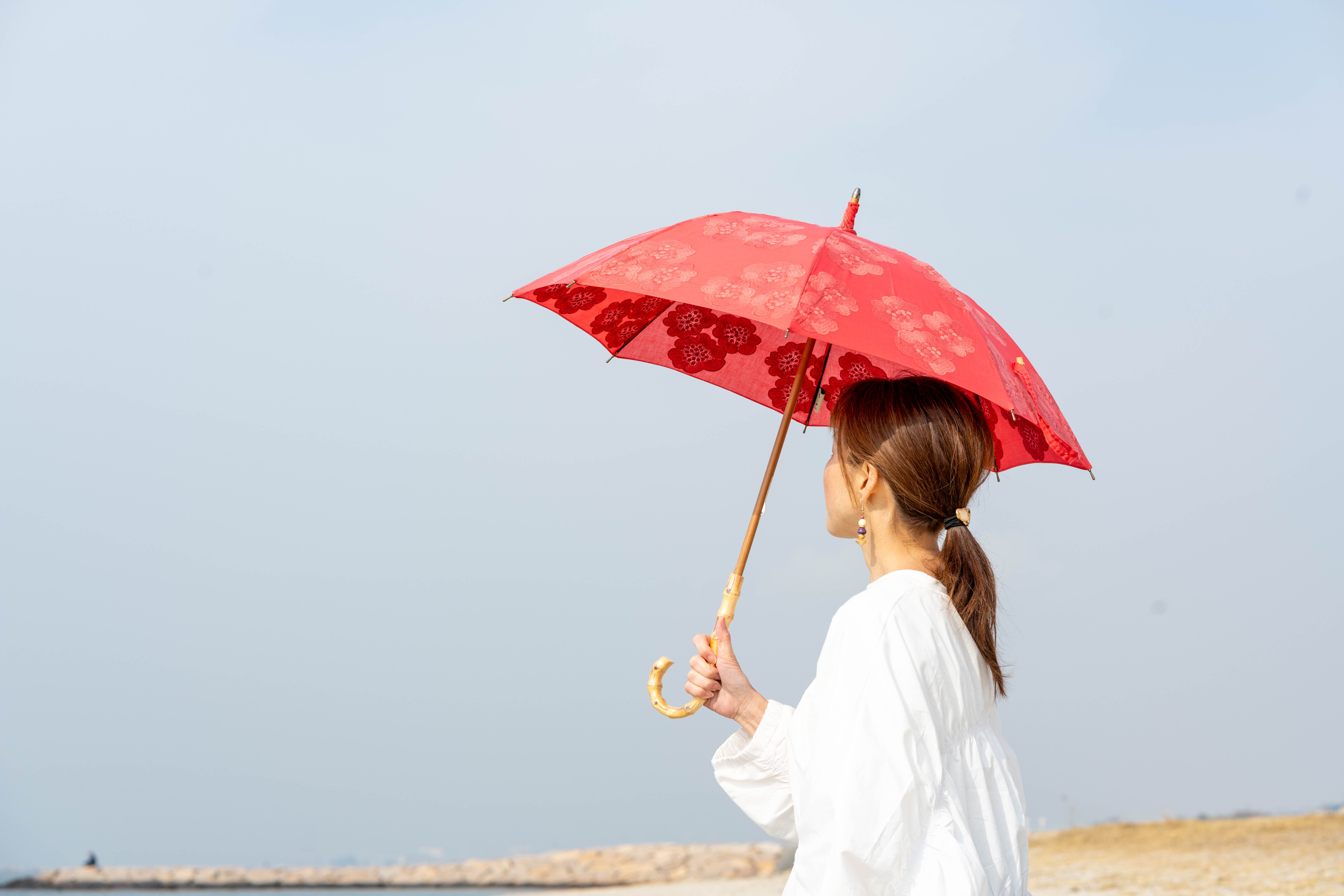 刺繍日傘⭐︎職人が作る⭐︎母の日⭐︎日本製⭐︎送料込み