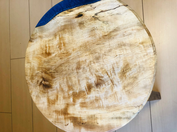 スツール　栃の木　レジン　チェア　観葉植物 