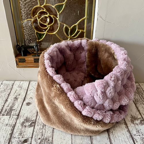 ハウンドツゥース柄のネックウォーマー　カシミア　　ポップコーンボア10点おまとめ ポップコーンボア♡プレミアムネックウォーマースヌード スヌード