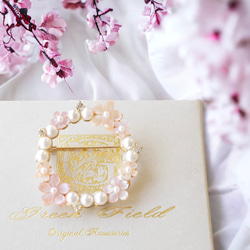 櫻花和珍珠胸針〇也適合畢業典禮和入學典禮〇 第1張的照片