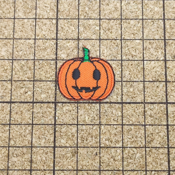 【送料無料】ワッペンS　ハロウィン　かぼちゃ 2枚目の画像