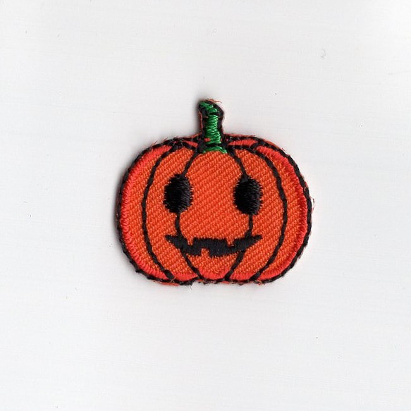 【送料無料】ワッペンS　ハロウィン　かぼちゃ 1枚目の画像