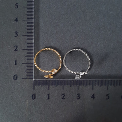 [2pcs] オール ステンレス ジルコニア スター デザインリング 3mm サージカルステンレス 金属アレルギー対応 6枚目の画像