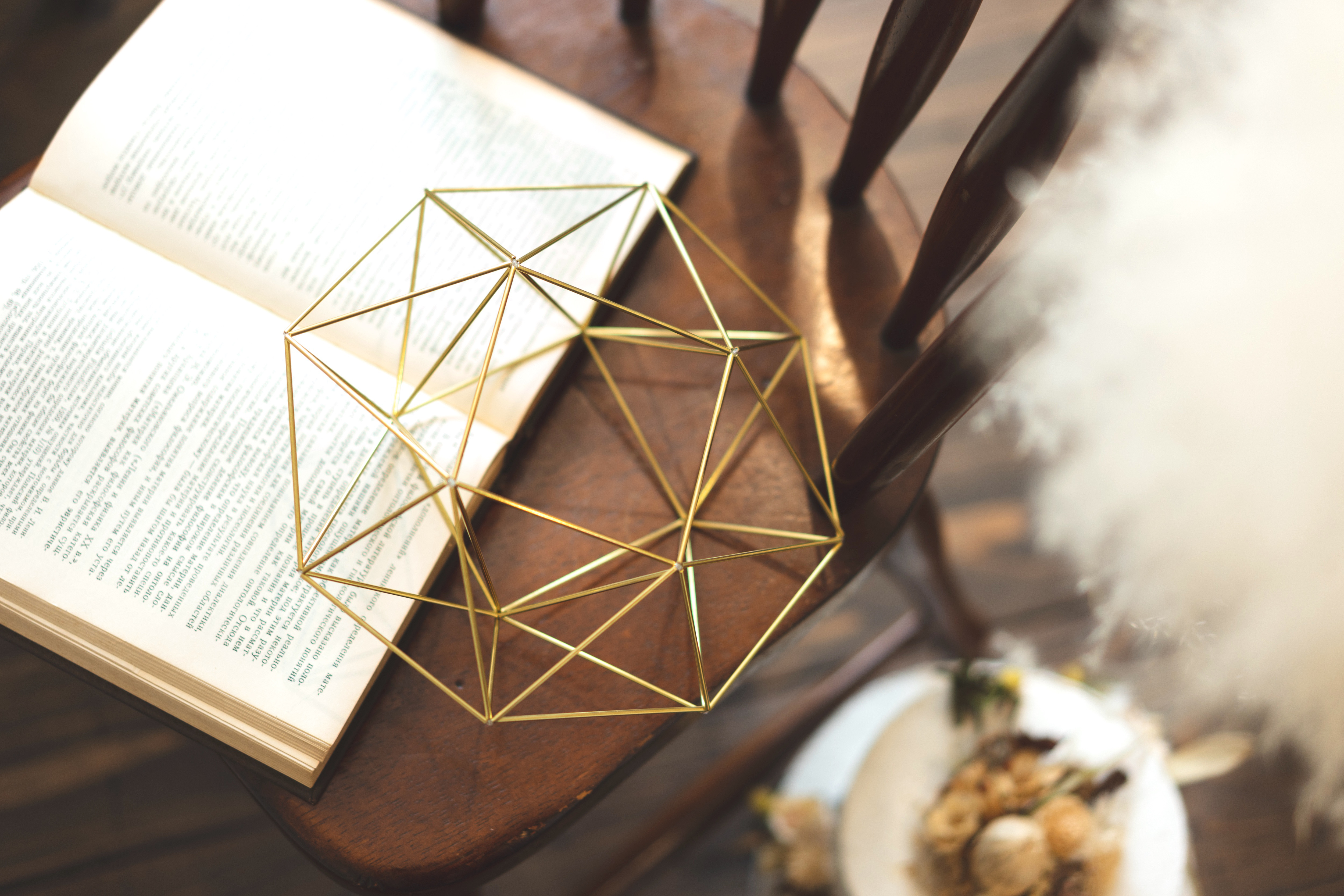 真鍮リース Mサイズ・simple 03・ヒンメリリース・北欧インテリア