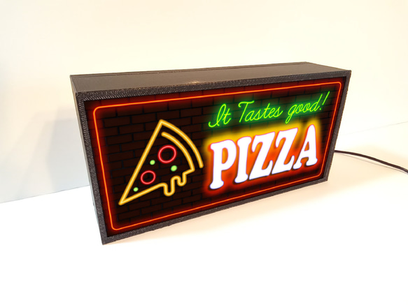 PIZZA ピザ イタリアン イタリア料理 パスタ パン 店舗 キッチンカー ミニチュア 看板 置物 雑貨 ライトBOX 4枚目の画像