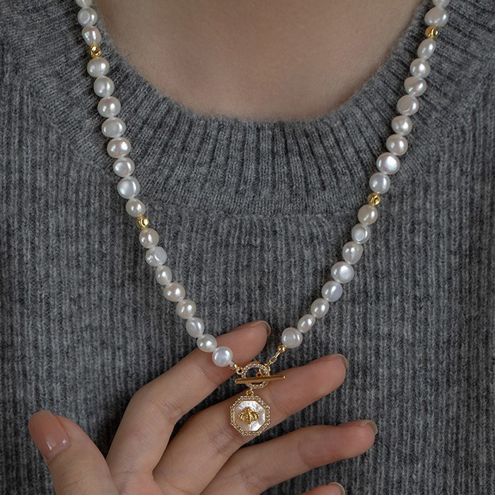 淡水パールのネックレス　淡水真珠　淡水パール　真珠　6月の誕生石 夏の誕生石2024