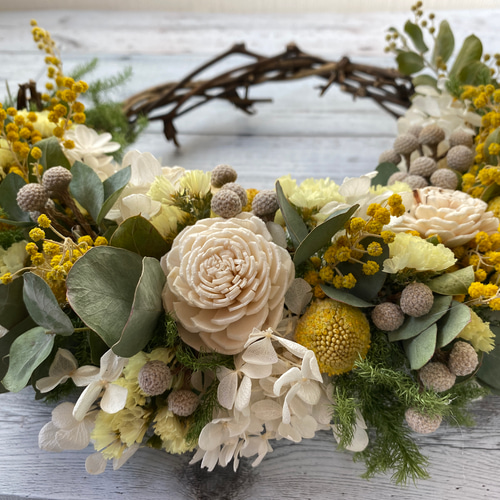 サンキライのミニリース ハーフリース