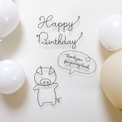 ケーキトッパー　One　1歳　誕生日　スマッシュケーキ　ファーストバースデー　ワイヤークラフト　ワイヤーアート 20枚目の画像