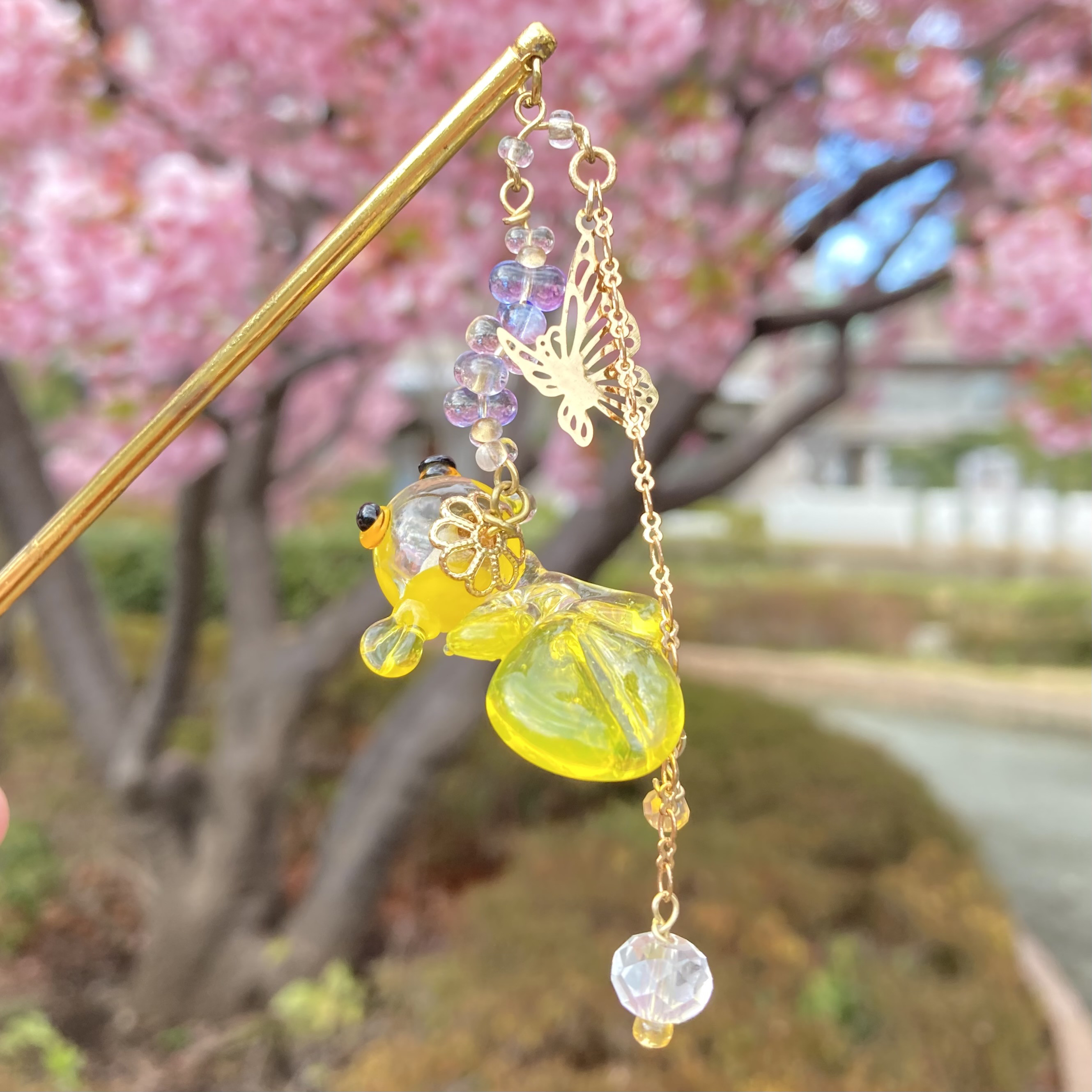 重厚☆飴細工のような花器