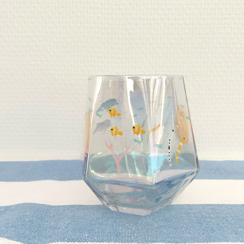 まつだ【即購入可】様 シーグラスアート ちびっこ仲間 カラフル水族館