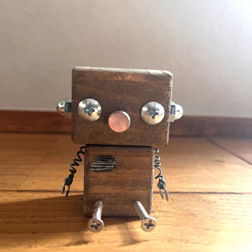 世界に一つだけのN ROBO/手作りロボット/木製ロボット/廃材/飾り/置物