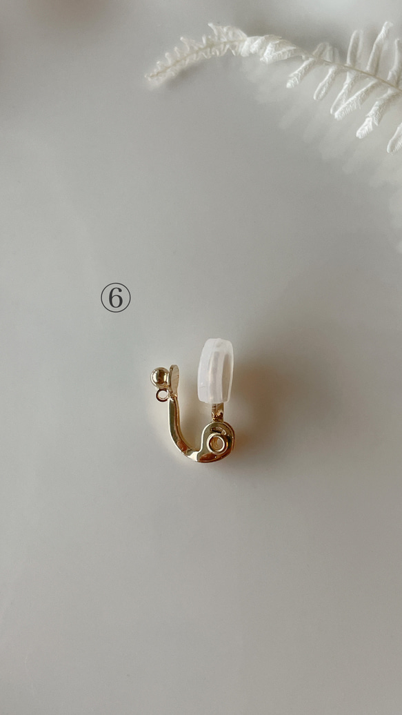 日本製ガラスビーズ　耳飾り　14KGF   アレルギー対応 11枚目の画像