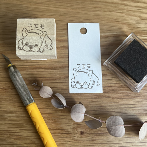 あざとかわいい フレンチブルドッグ 犬 はんこ スタンプ いぬ ハンコ