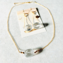 天然クリスタルのシンプルチョーカー・ネックレス　～ natural crystal necklace  ～ 11枚目の画像