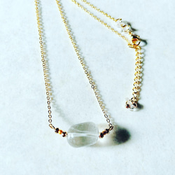 天然クリスタルのシンプルチョーカー・ネックレス　～ natural crystal necklace  ～ 5枚目の画像