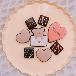 バレンタインアイシングクッキー 1枚目の画像