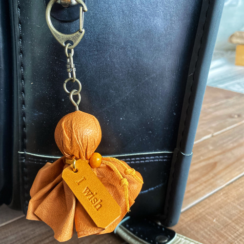 お守り 革で作ったてるてる坊主 入園入学2024 その他雑貨