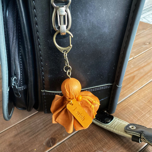 お守り 革で作ったてるてる坊主 入園入学2024 その他雑貨