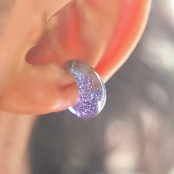 星空と海の波動玉®（Ear cuff）【現品一点物・特別価格】7 10枚目の画像