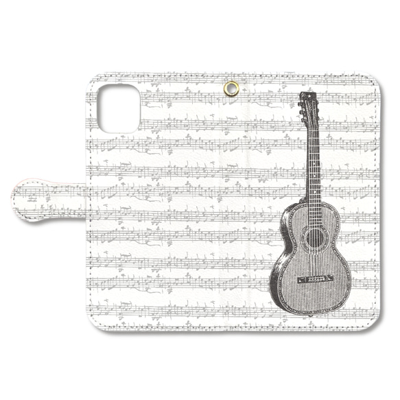【iPhone用】ギターの手帳型スマホケース 1枚目の画像