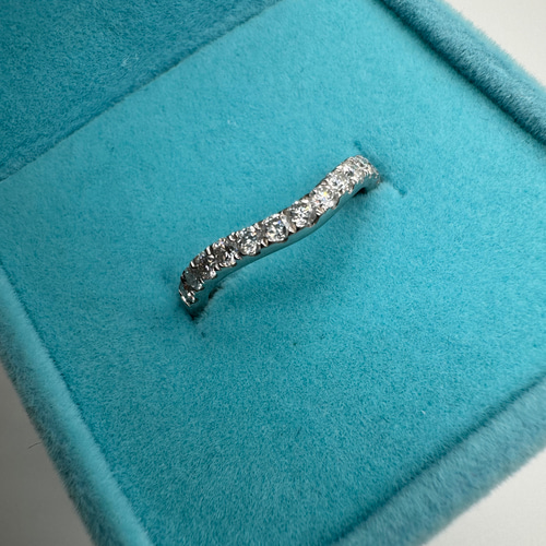 ⚫︎⚫︎⚫︎新品、未使用、10号⚫︎⚫︎⚫︎モアサナイトハーフエタニティリング　約0.39カラット　S925＋ホワイトゴールドコーティング（金メッキ） モアサナイトハーフエタニティリング 約0.39カラット S925＋ホワイト