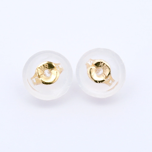 K18 ピアス ハーフフープピアス オーバル 18金 18k イエローゴールド