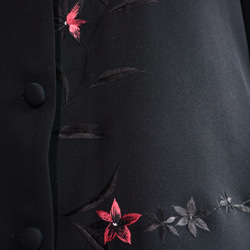 着物リメイク　 ロングブラウス＆ロングジャケット（絹、絵羽の羽織り） 6枚目の画像