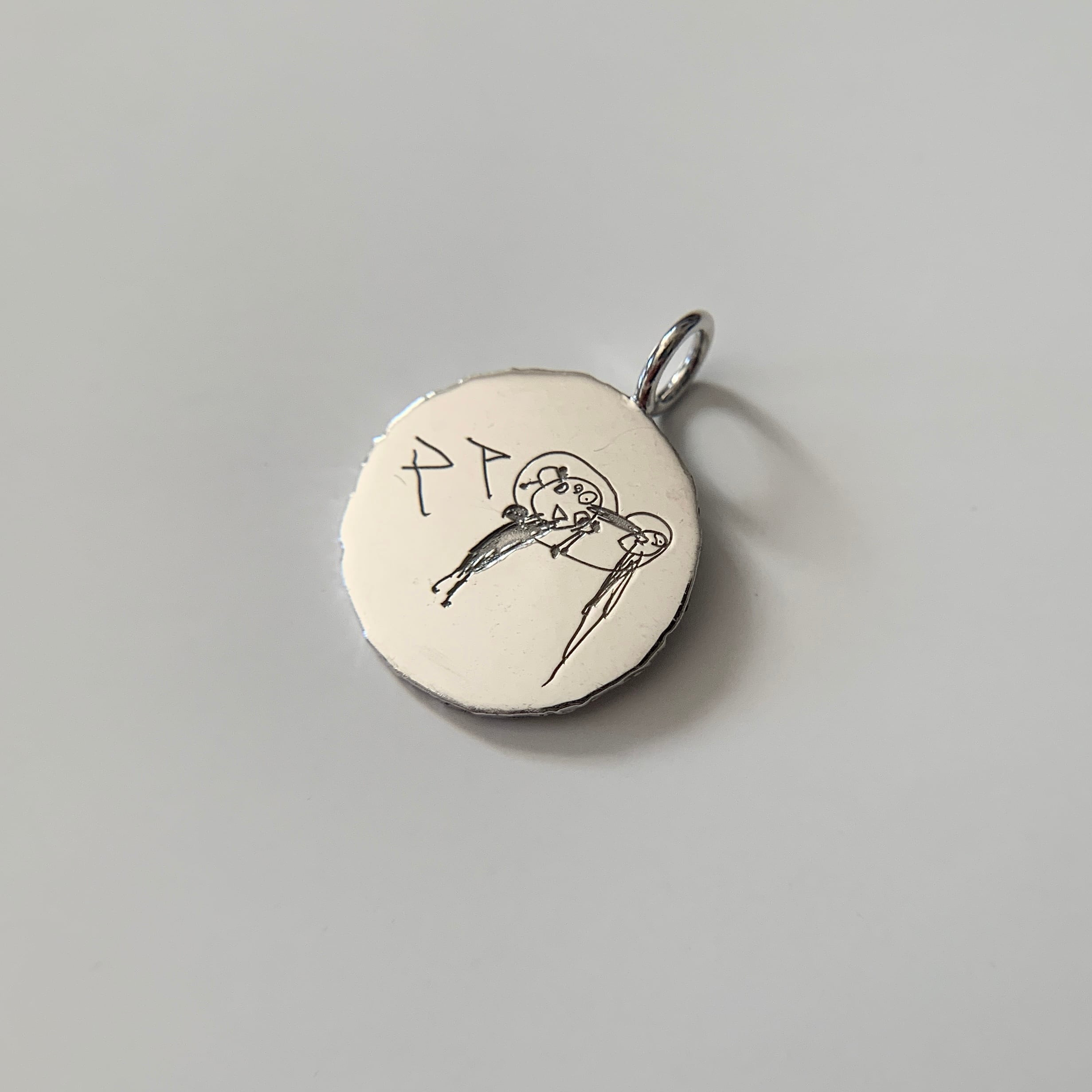 【momento】K18 うちの子といつも一緒にいられる刻印チャームL(受注制作）