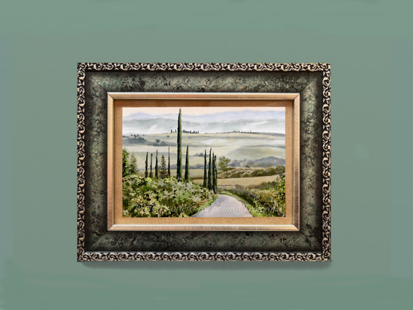 ポストカード ヨーロッパ風景画（組み合わせ自由4枚セット1.000円）No.258  イタリア  オルチア渓谷 5枚目の画像