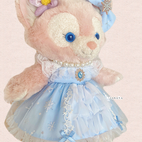 JANAYA ステラルー リーナベル コスチューム 水色雪柄レースワンピース