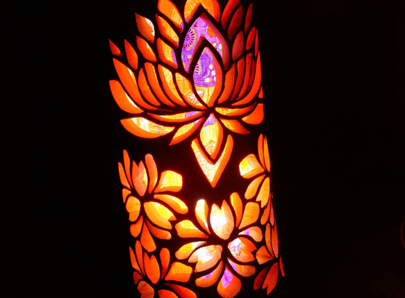 曲がり竹★竹灯り・竹あかり・竹灯籠　～～ 癒しの灯り　華衣ライン★蓮水★～～ 曲がり竹★竹灯り 竹あかり 竹灯籠　～～