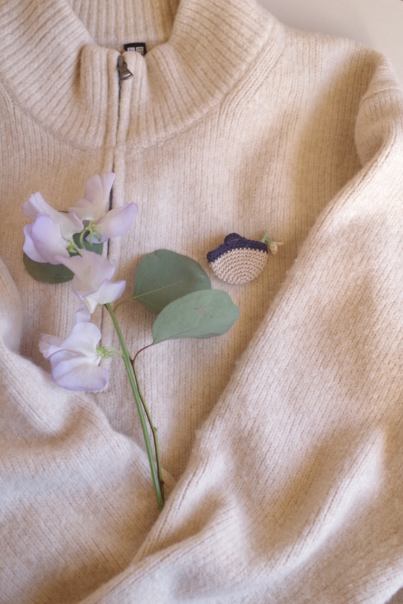 【February 28】スノードロップの花かごブローチ 8枚目の画像