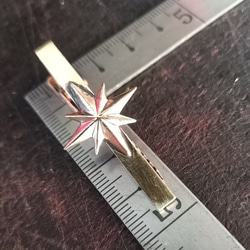 真鍮ブラス製　スパークスタータイピン・タイバー　ネクタイやマネークリップ、ポケットの飾りに 2枚目の画像