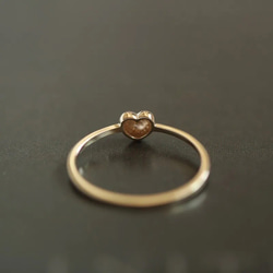 (受注製作) simple heart ring 金属アレルギー対応 指輪 リング シルバー925 silver925 4枚目の画像