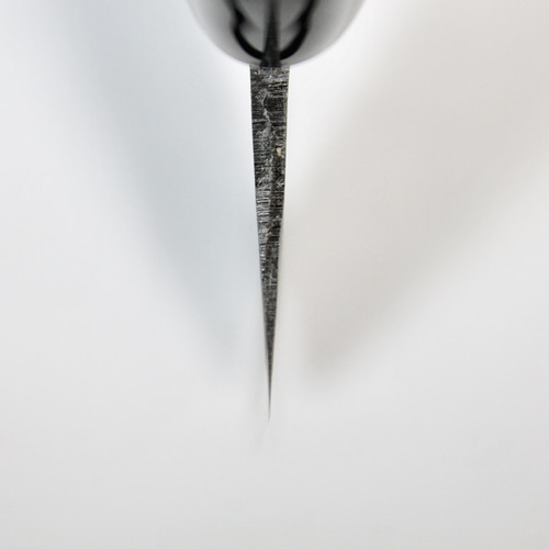 月光作 白紙2号 黒打 切付包丁 240㎜ G1516 焼栗柄 包丁・ナイフ