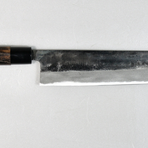 白紙２号 黒打 切付包丁 240㎜ G1516 焼栗柄 日本製 月光作 月光作 白紙2号 黒打 切付包丁 240㎜ G1516 焼栗柄 包丁・ナイフ