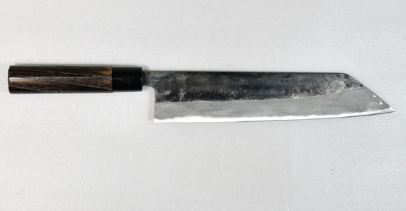 白紙２号 黒打 切付包丁 240㎜ G1516 焼栗柄 日本製 月光作 月光作 白紙2号 黒打 切付包丁 240㎜ G1516 焼栗柄 包丁・ナイフ