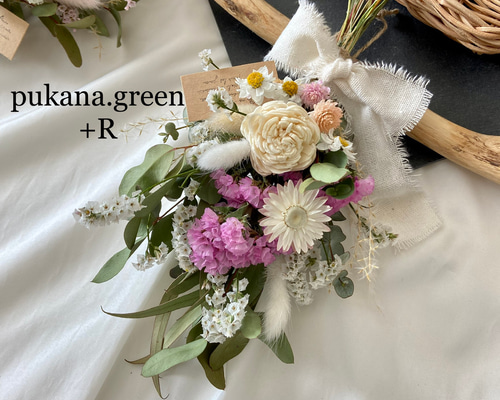 専用＊ミニバラとスイートピー　フェイクスワッグ 専用＊ミニバラ&スイートピー フェイクスワッグ