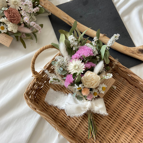 ドライフラワー　ブーケ　ミニブーケ　スターチス　スワッグ ドライフラワー スワッグ ブーケ スターチス (ピンク) スワッグ