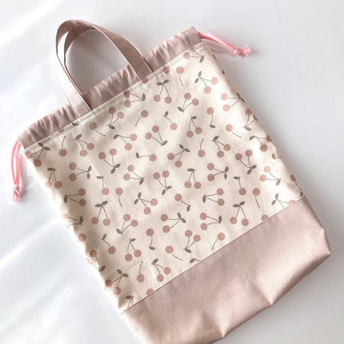 さくらんぼの入園入学3点セット レッスンバッグ+シューズケース+