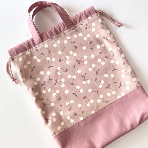 さくらんぼの入園入学3点セット レッスンバッグ+シューズケース+体操服